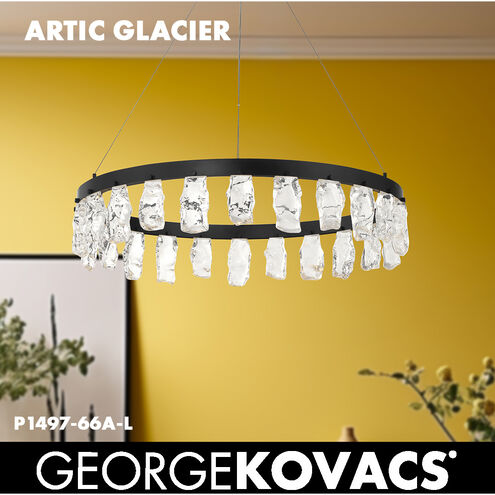 Artic Glacier LED 33.25 inch Coal Chandelier Ceiling Light